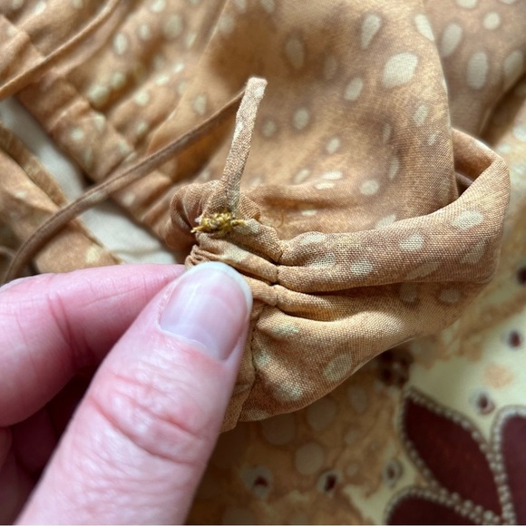 J Jill Faux Wrap Maxi Skirt Size 12 Moroccan Style Print Fall Autumn Holiday - Picture 10 of 12